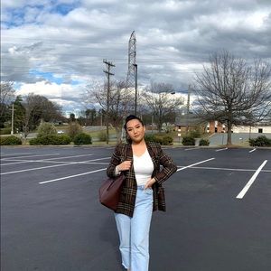 Vintage plaid blazer